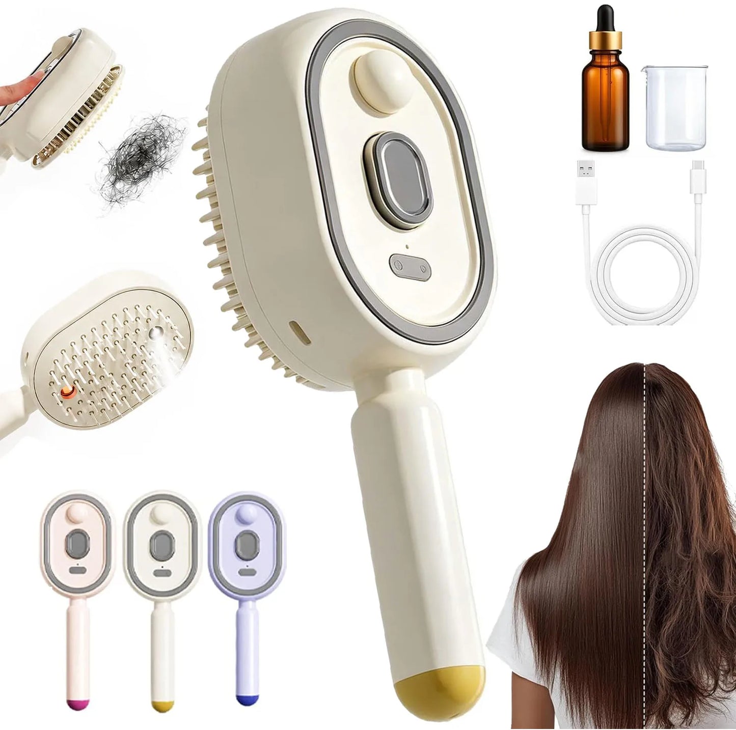 3-In-1 Electric Spray Hair Brush